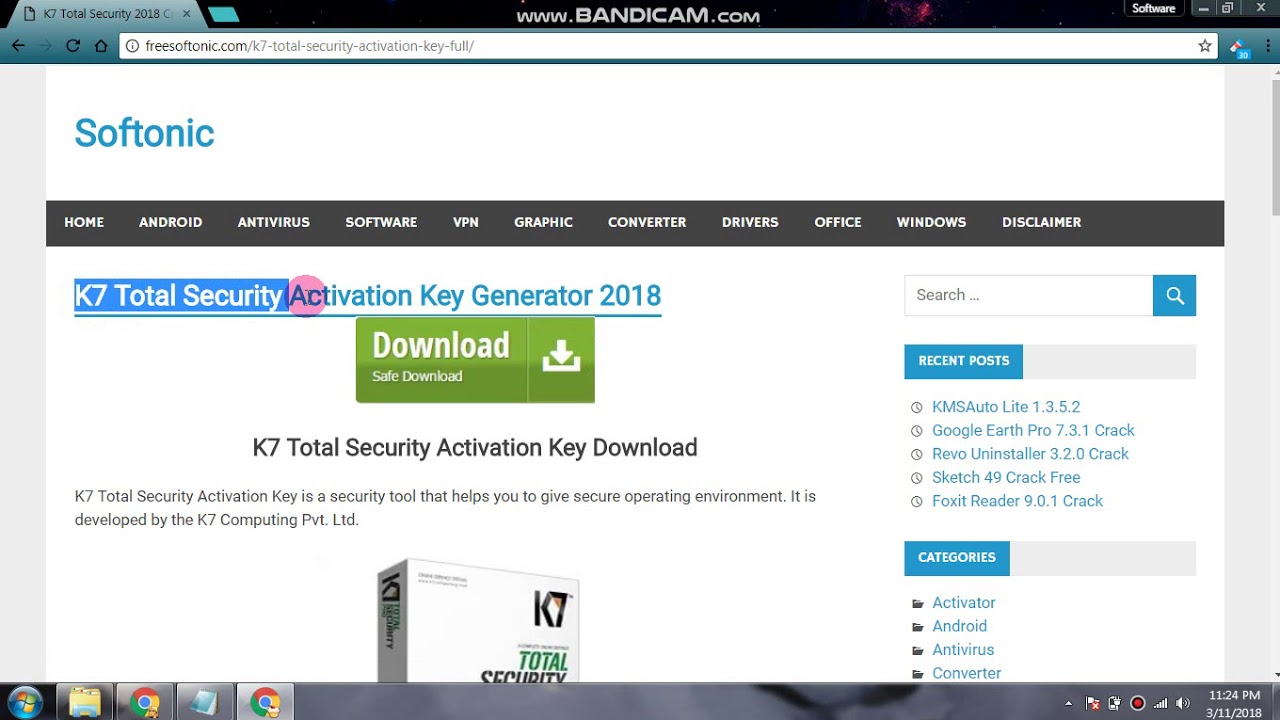 k7 total security activation key 2018