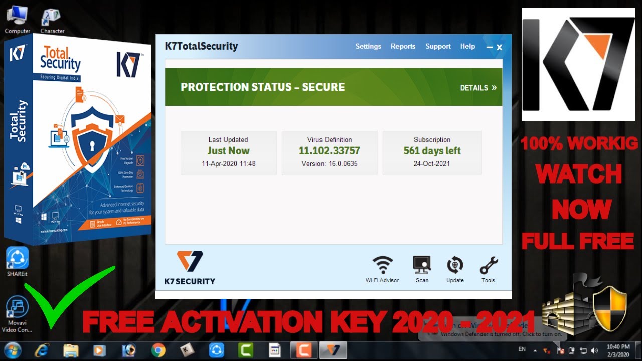 K7 total security activation key generator